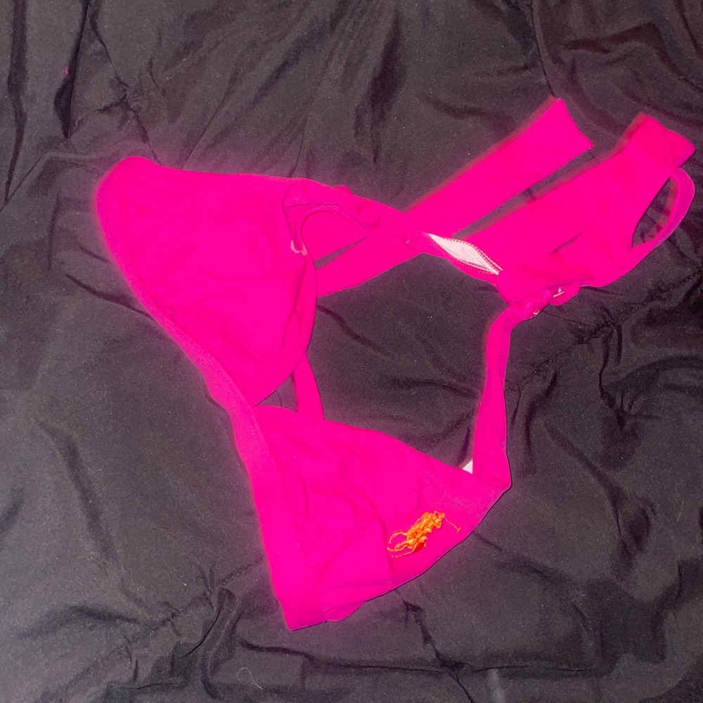 Pink Tommy hillfiger bikini top